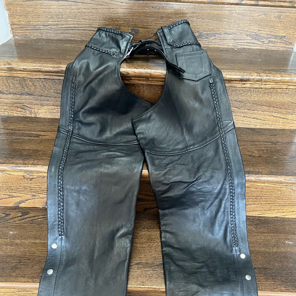 Black Leather Chaps